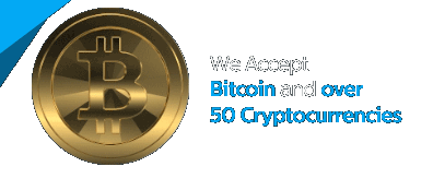 We Accept Bitcoin Cryptocurrency Payments
